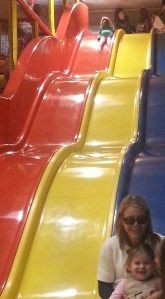 The Giant slide...we were going so fast it was hard to capture a great photo!